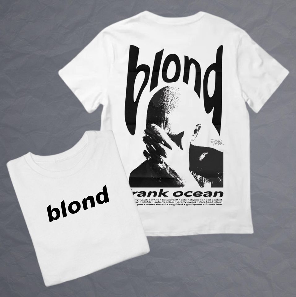 Frank Ocean Blond  Black Design Double Sided T Shirt