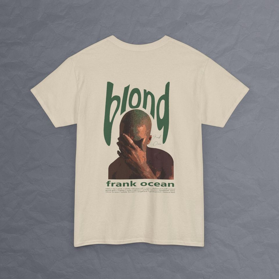 Frank Ocean Blond  Cream Design Double Sided T Shirt