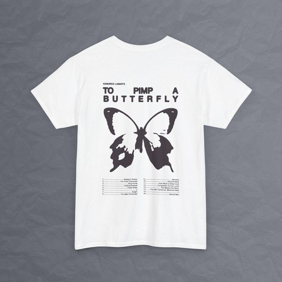 Kendrick Lamar To Pimp a Butterfly Double Sided T Shirt