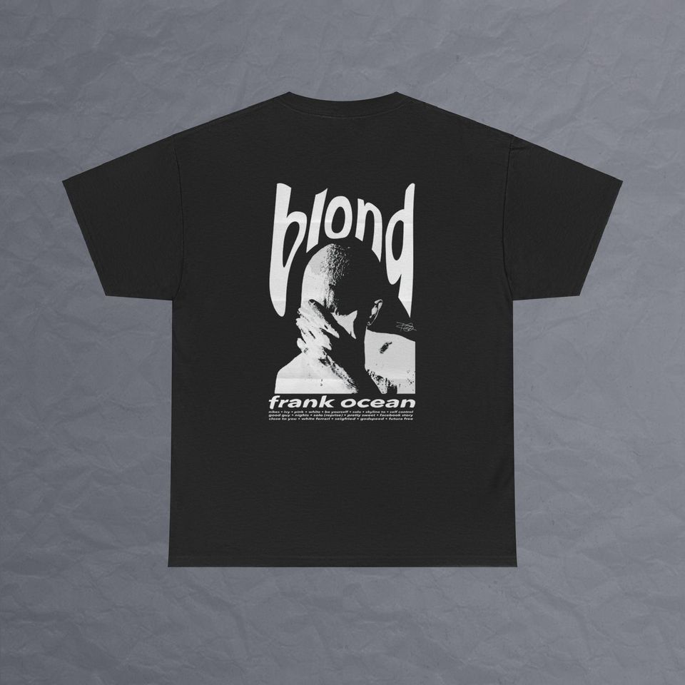 Frank Ocean Blond  White Design Double Sided T Shirt