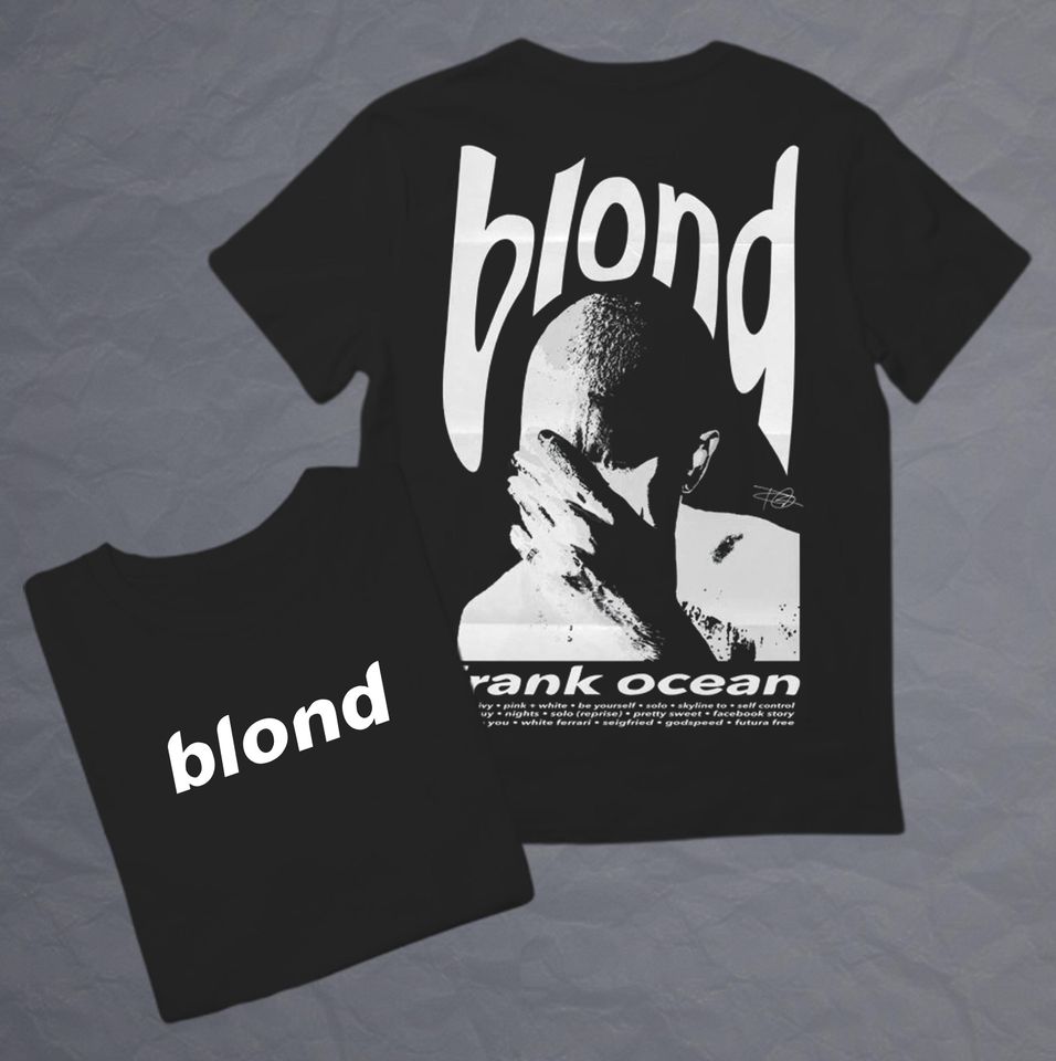 Frank Ocean Blond  White Design Double Sided T Shirt