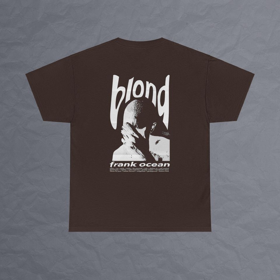 Frank Ocean Blond  White Design Double Sided T Shirt