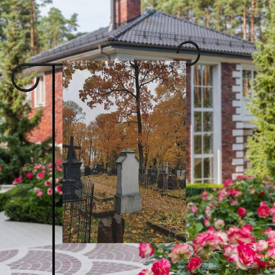 Halloween Yard Flag | Spooky Outdoor Garden Decoration