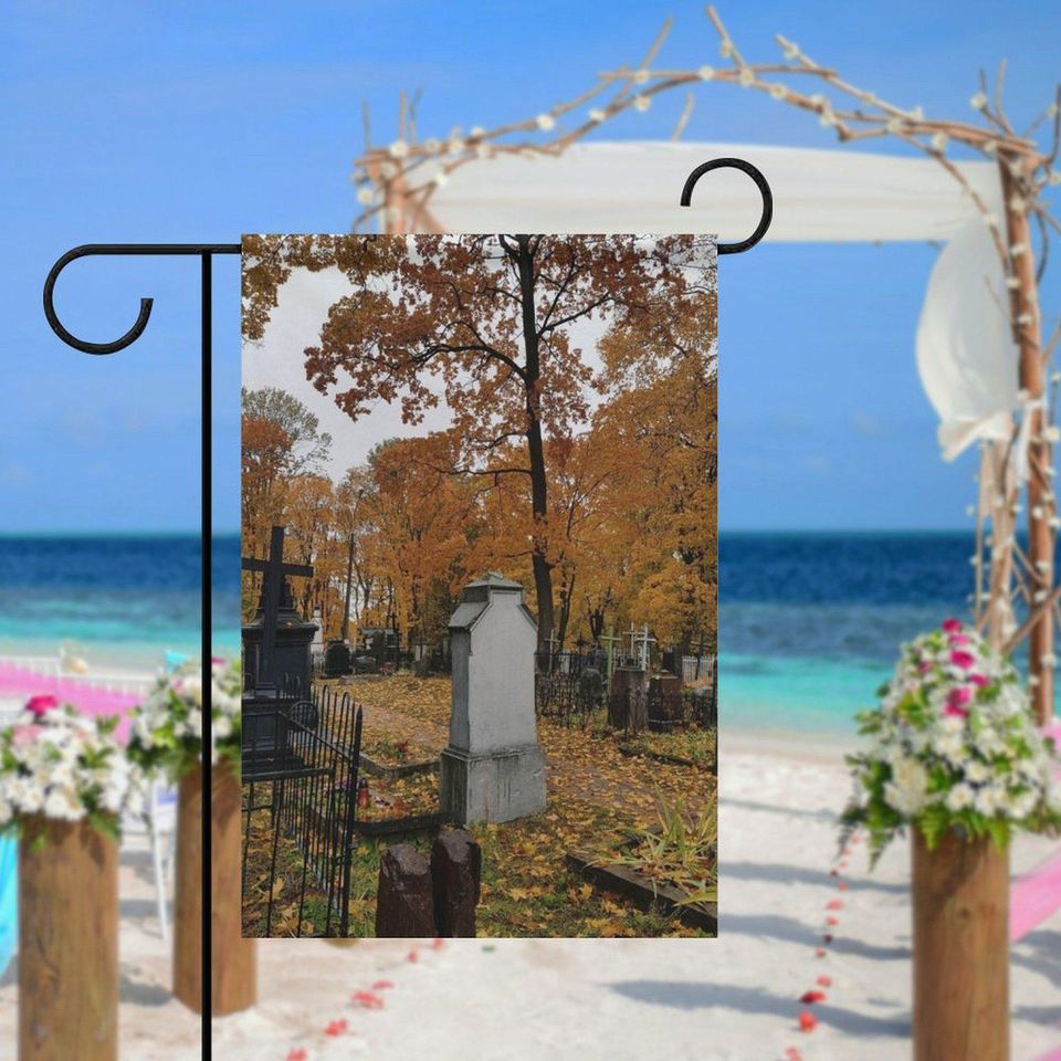 Halloween Yard Flag | Spooky Outdoor Garden Decoration