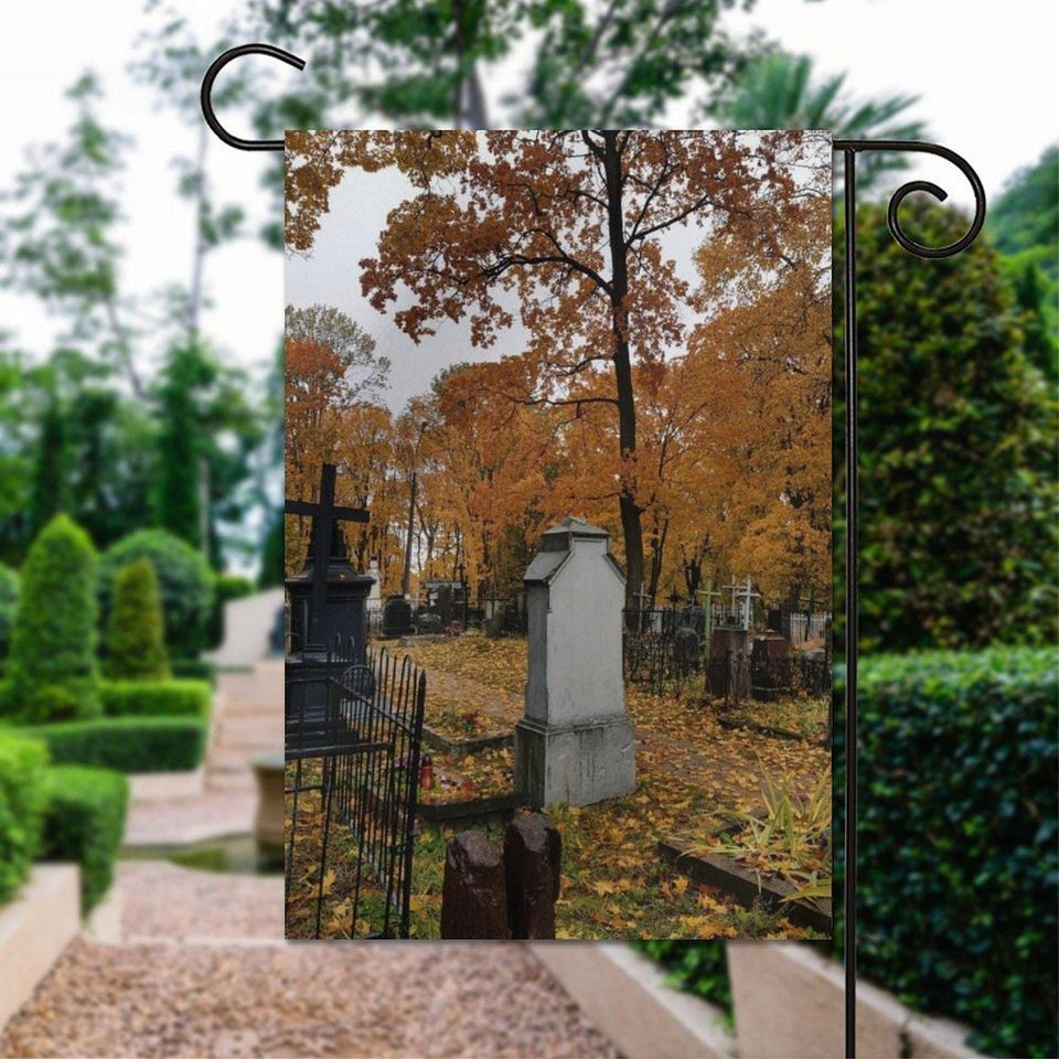 Halloween Yard Flag | Spooky Outdoor Garden Decoration