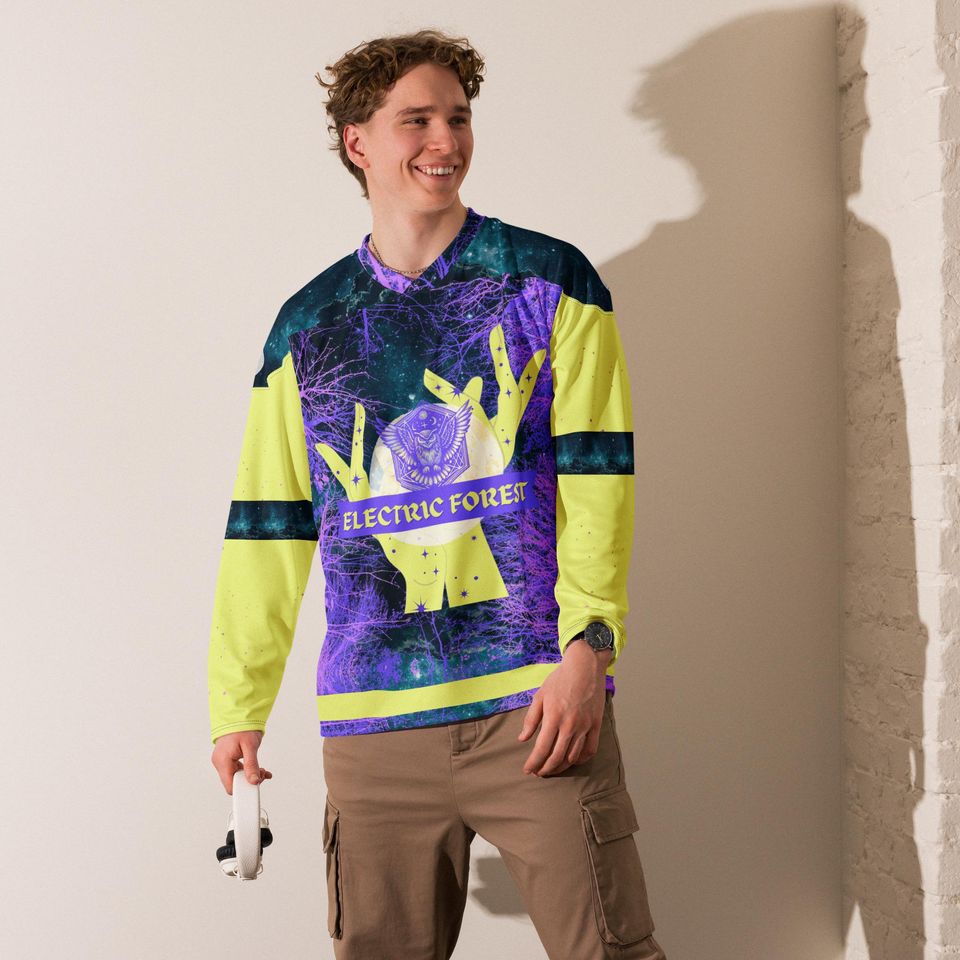 Electric Forest Lightweight Hockey Jersey Custom Name and Number