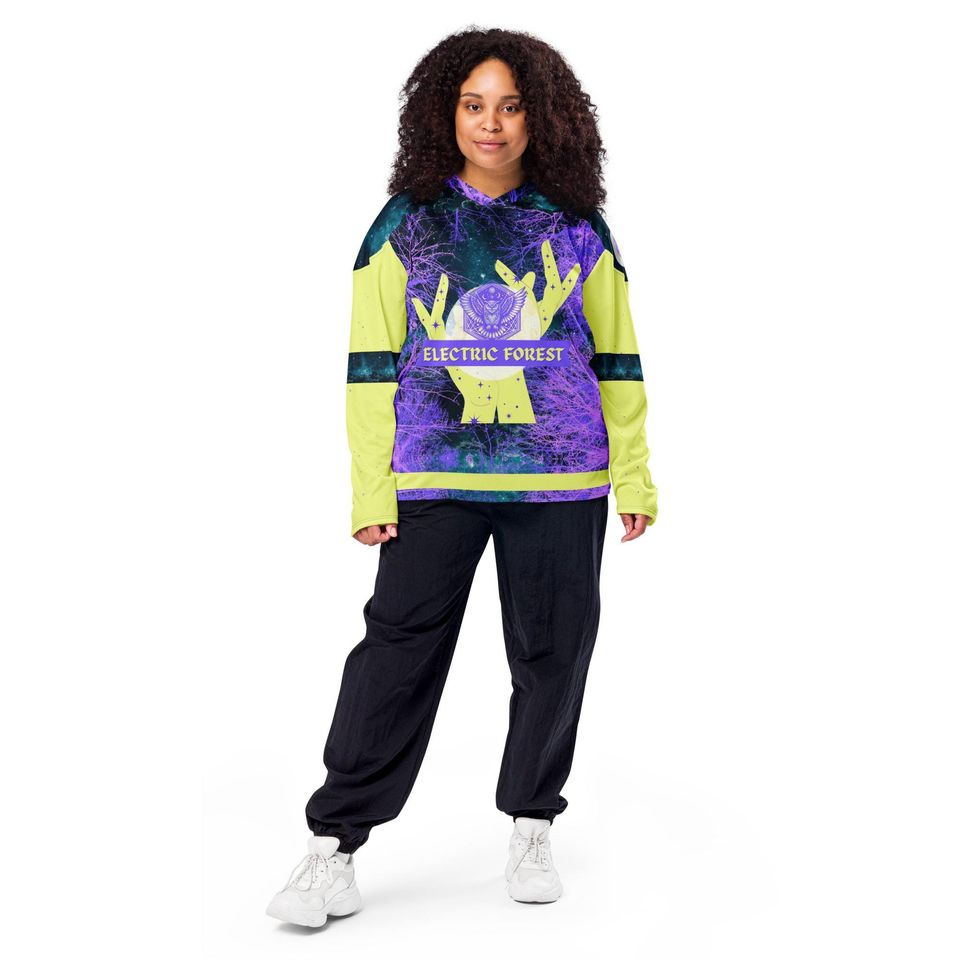 Electric Forest Lightweight Hockey Jersey Custom Name and Number