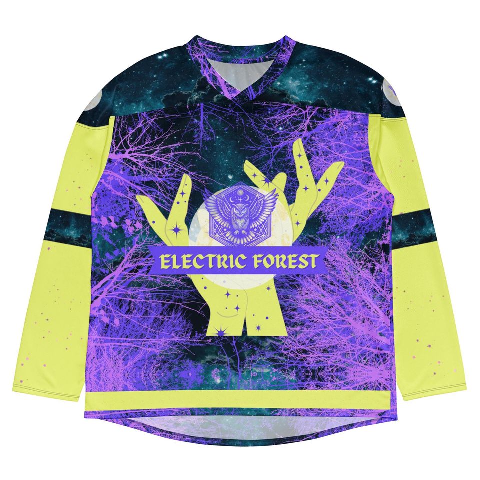 Electric Forest Lightweight Hockey Jersey Custom Name and Number