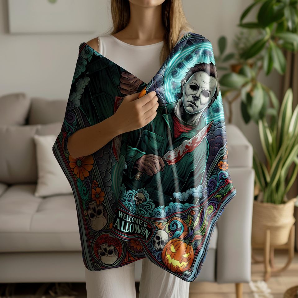 Michael Myers Halloween Blanket: Gothic Horror Movie Throw