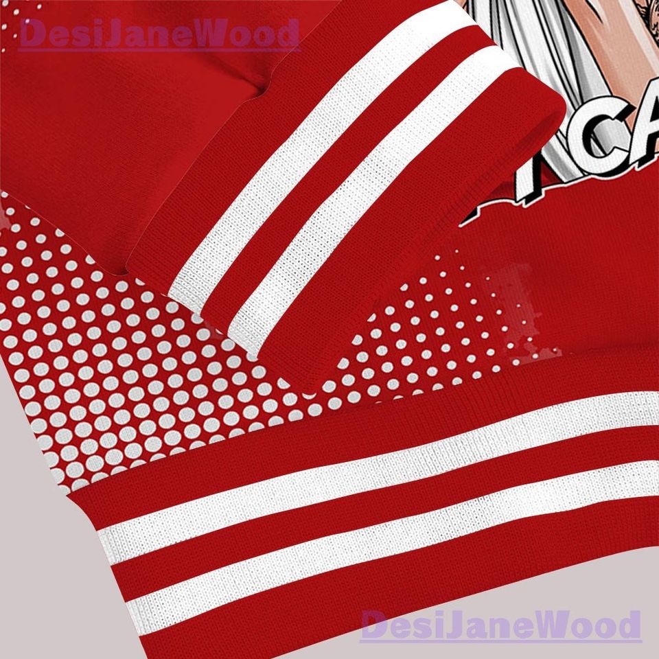 Dunkare Red Taxi 12s Varsity Jacket - IDC Unique Glitch Dot Varsity Jacket Unisex