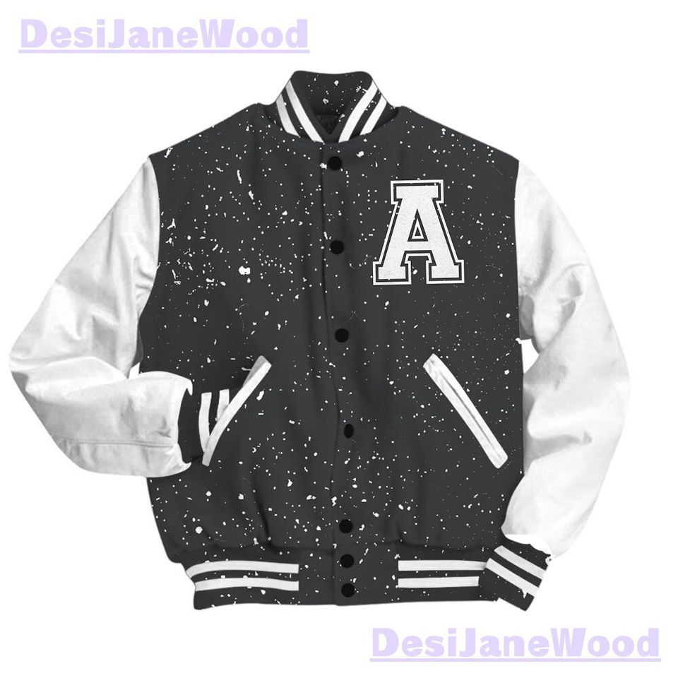 Dunkare Reverse Oreo 6s Varsity Jacket, Custom Lips Money Talk Varsity Jacket Outfit
