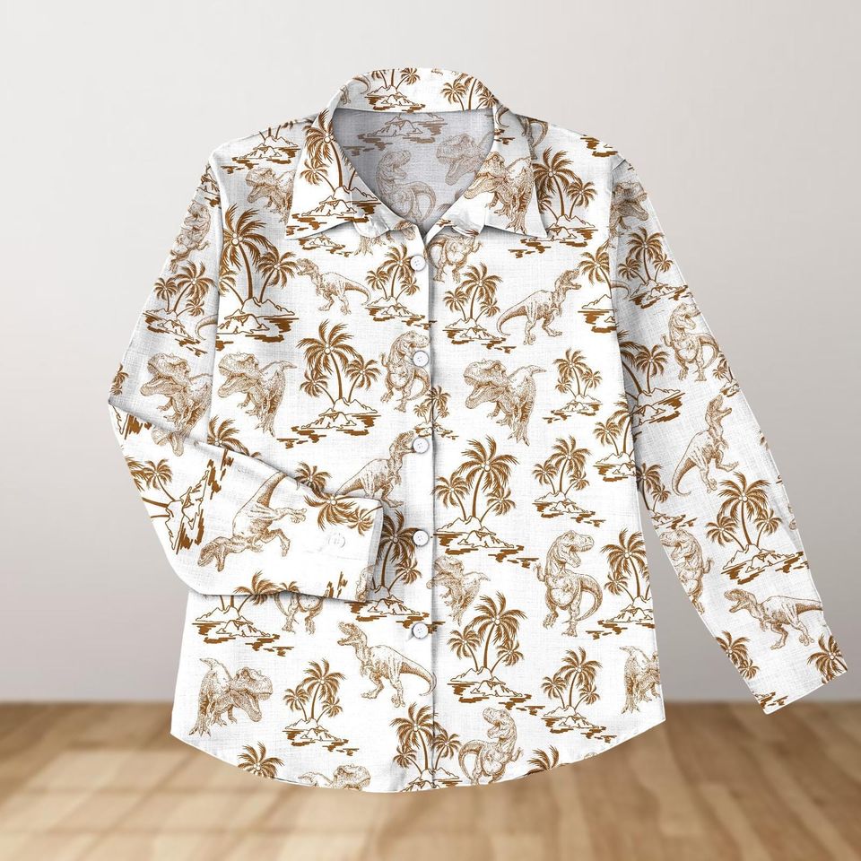 Dinosaur Women's Blouse, Mother's Day Gift
