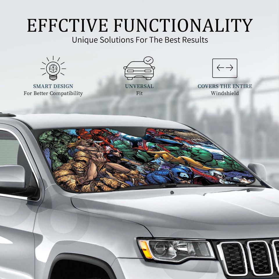 Daredevil Windshield Sun Visor, Windshield Visor, Car Glass Sun Visor, Gifts, Car Decoration, Accessories