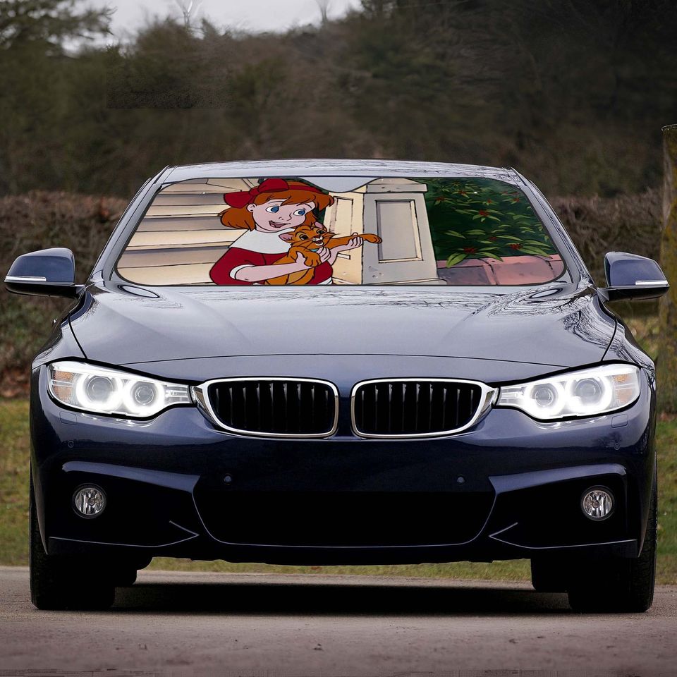 Oliver & Company Car Windshield Sun Visor Custom Cute