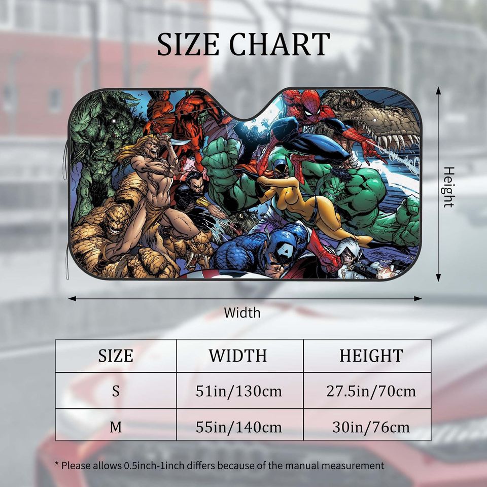 Daredevil Windshield Sun Visor, Windshield Visor, Car Glass Sun Visor, Gifts, Car Decoration, Accessories