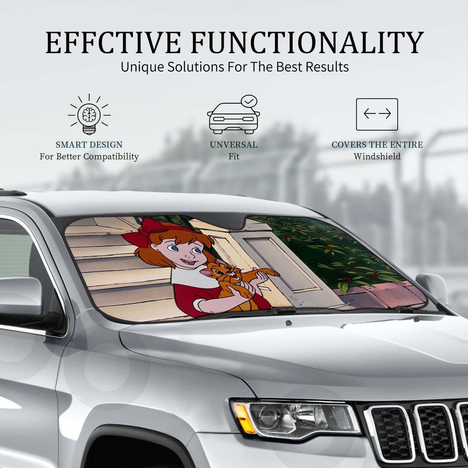 Oliver & Company Car Windshield Sun Visor Custom Cute