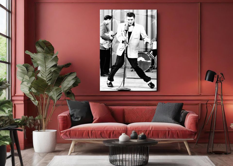 Elvis Presley  Rock and Roll Canvas Wall Art Print