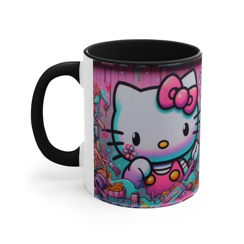Graffiti Hello Kitty Accent Coffee Mug