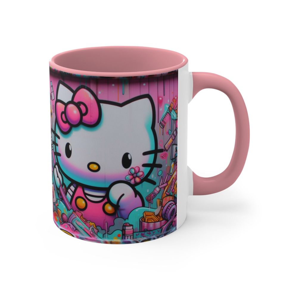 Graffiti Hello Kitty Accent Coffee Mug