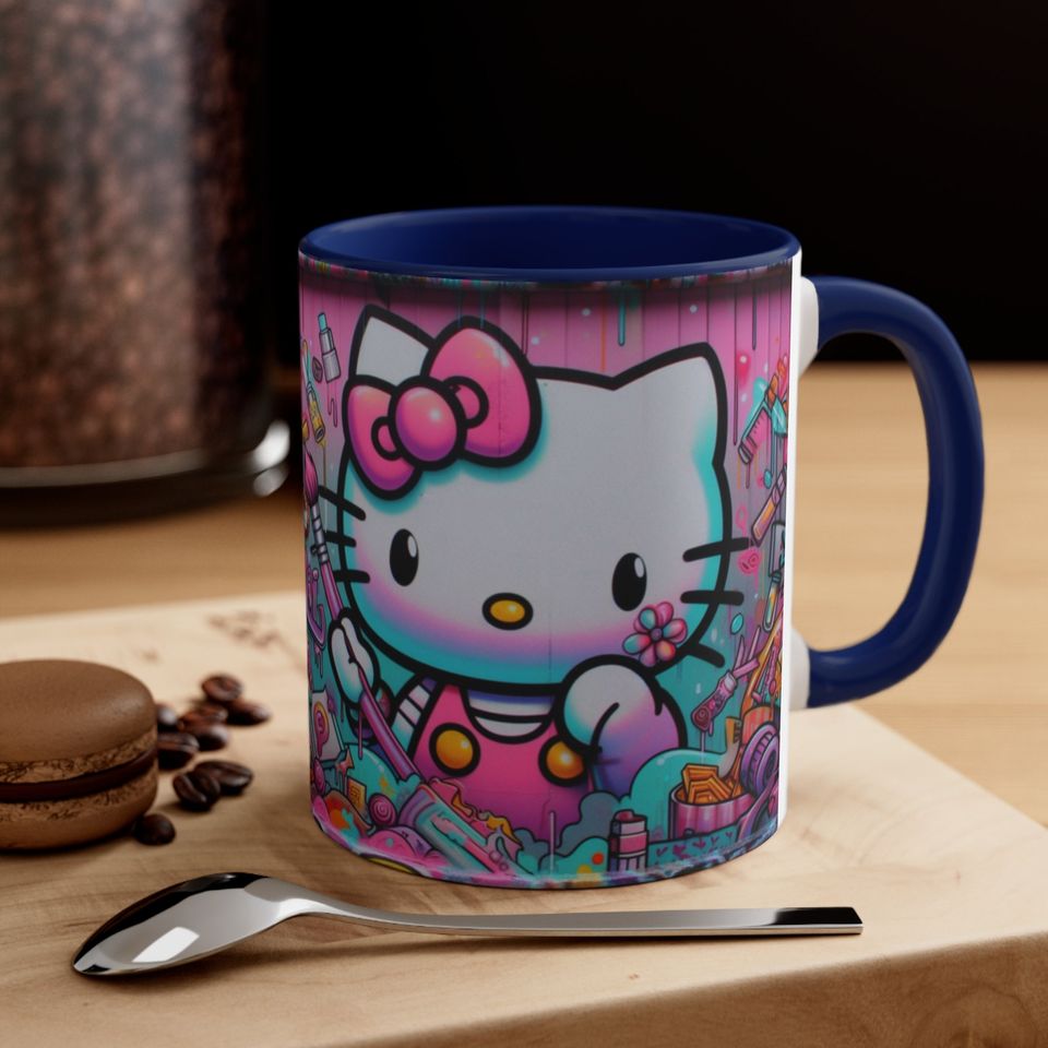 Graffiti Hello Kitty Accent Coffee Mug