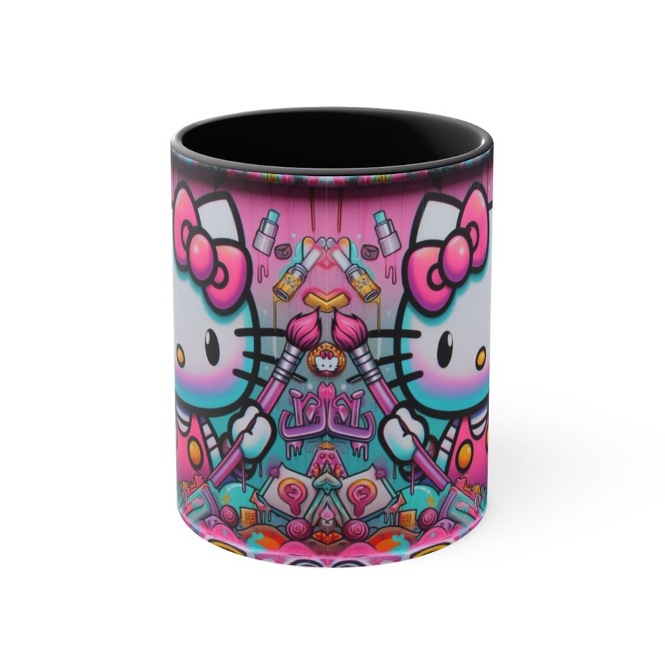 Graffiti Hello Kitty Accent Coffee Mug
