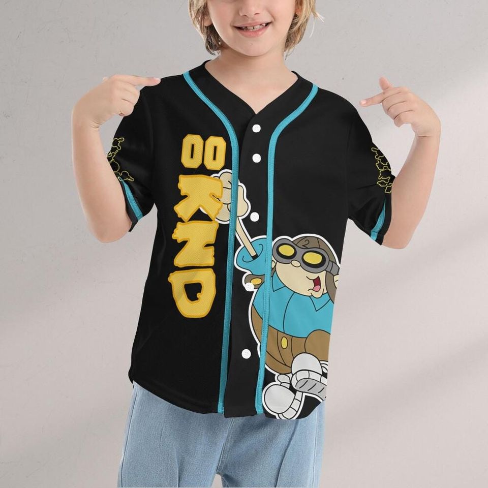 Personalize Kids Next Door Hoagie Gilligan Black, Gift for kid Fans, kids next door Jersey, Family Jersey