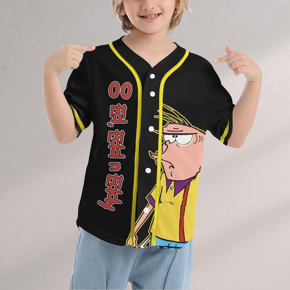 Personalize Cartoon Eddy Insidious Jersey Baseball, Gift for kid Fans, Ed - Edd - Eddy Jersey, Family Jersey