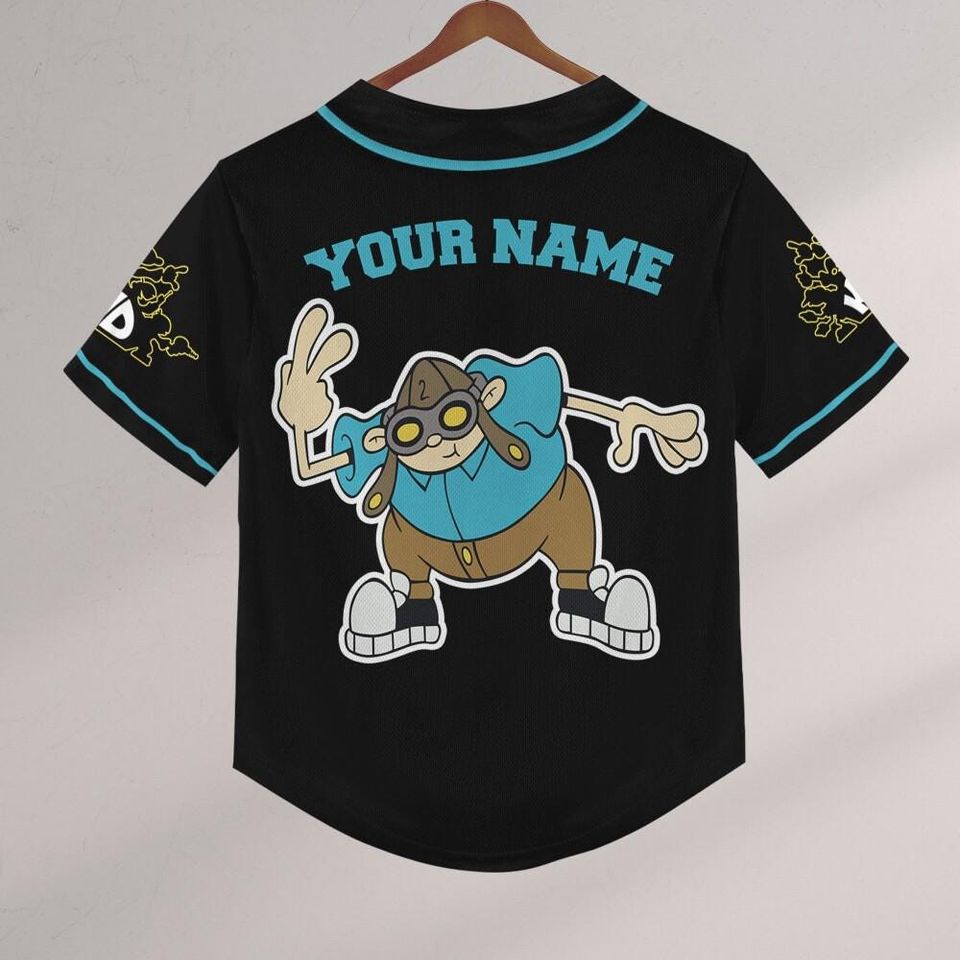 Personalize Kids Next Door Hoagie Gilligan Black, Gift for kid Fans, kids next door Jersey, Family Jersey