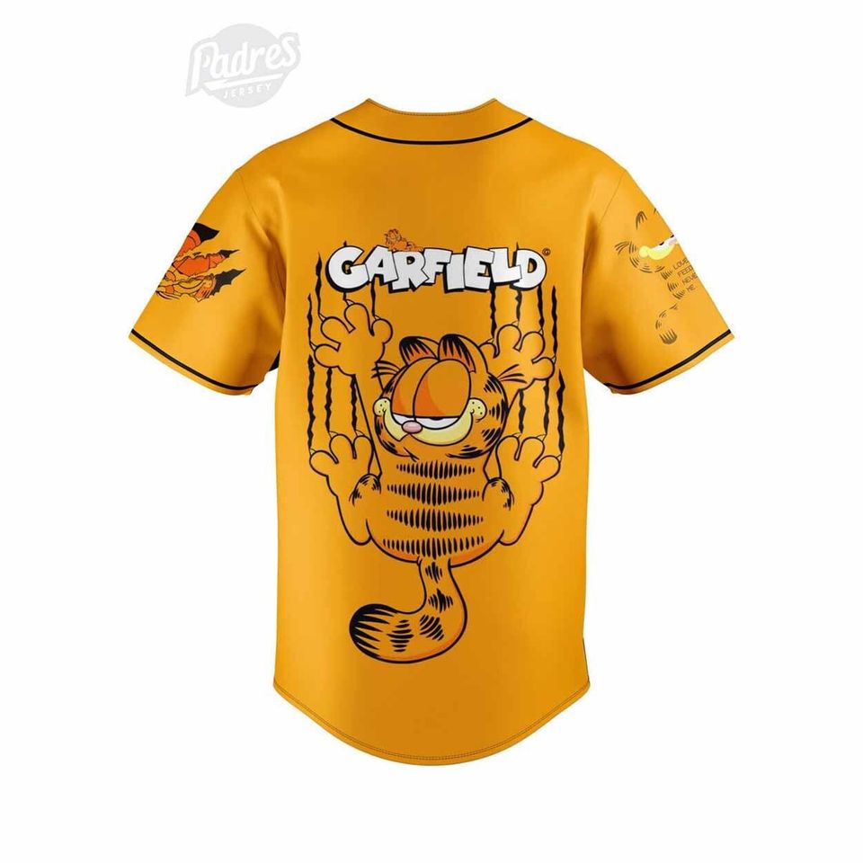 Garfield Halloween Baseball Jersey, Disney Cartoon Jersey
