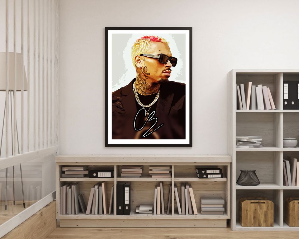 Chris Brown Poster Hip Hop RNB Poster Print Wall Art