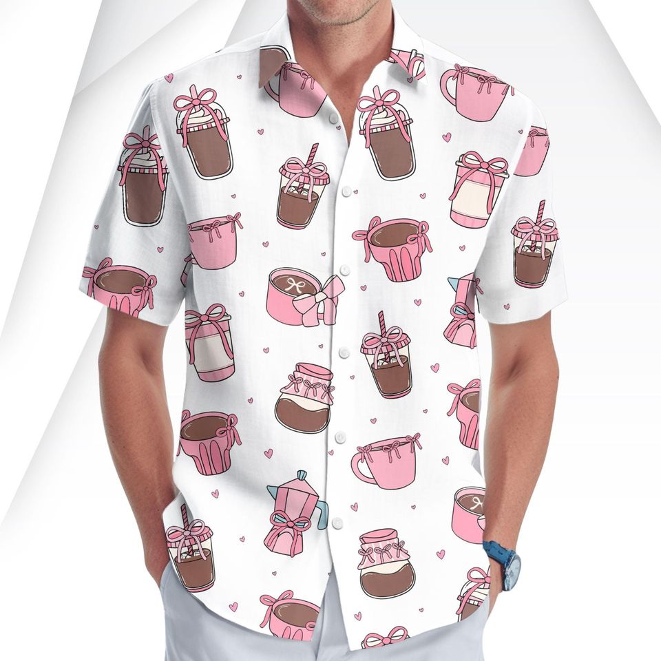 Pink Chocolate Cup Women's Short Sleeve Blouse