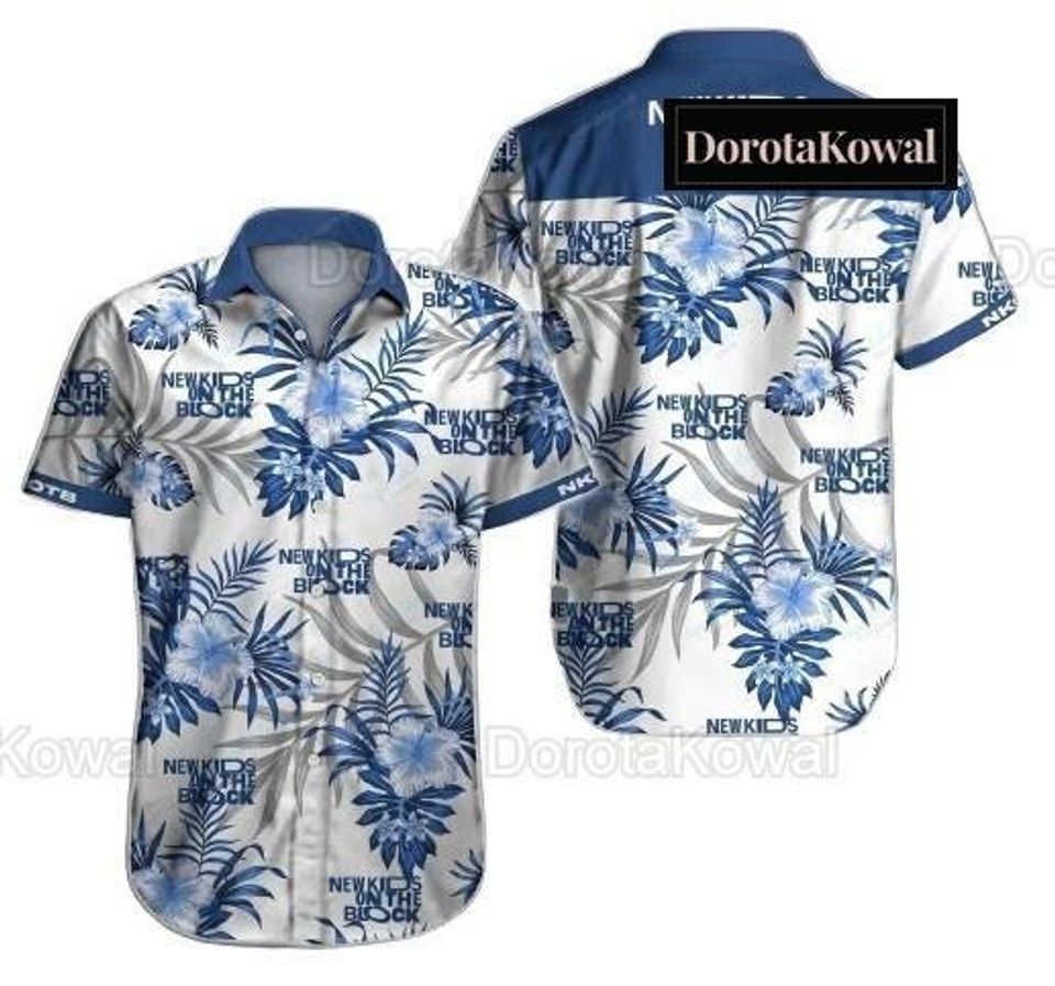NK on The Block Band Hawaiian Shirt, NKOT Block 2024 Tour Hawaii Shirt, Music Tour Shirt