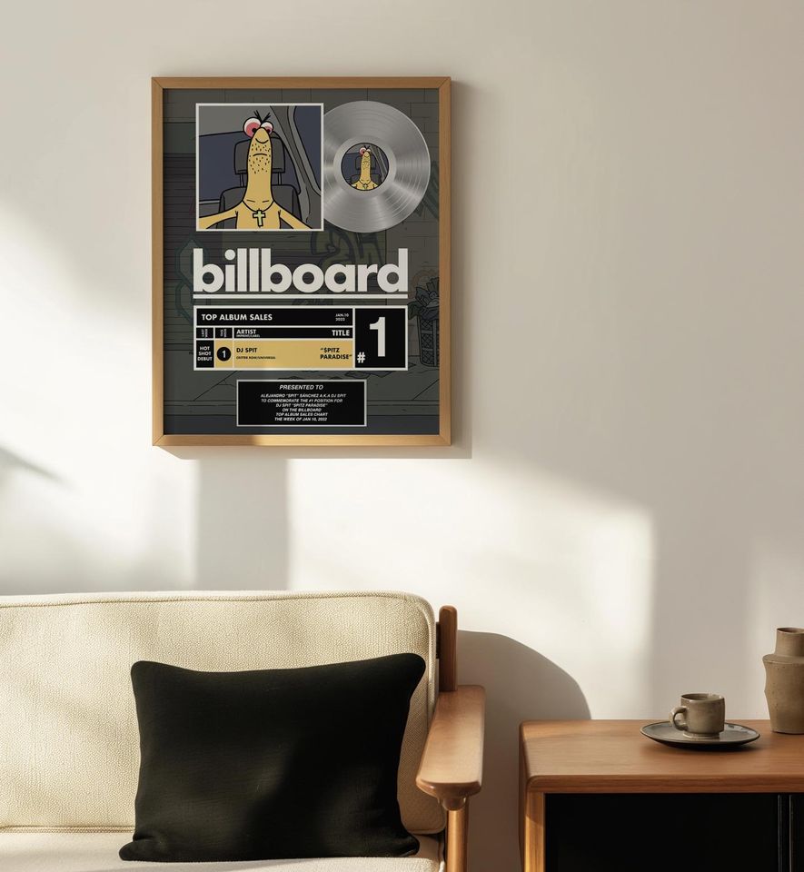 Smiling Friends DJ SPIT Platinum Record Poster