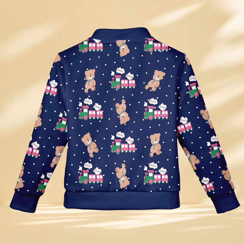 Rumi Choo Choo Train Baseball Jacket, Varsity Jacket, Halloween Women’s Jacket