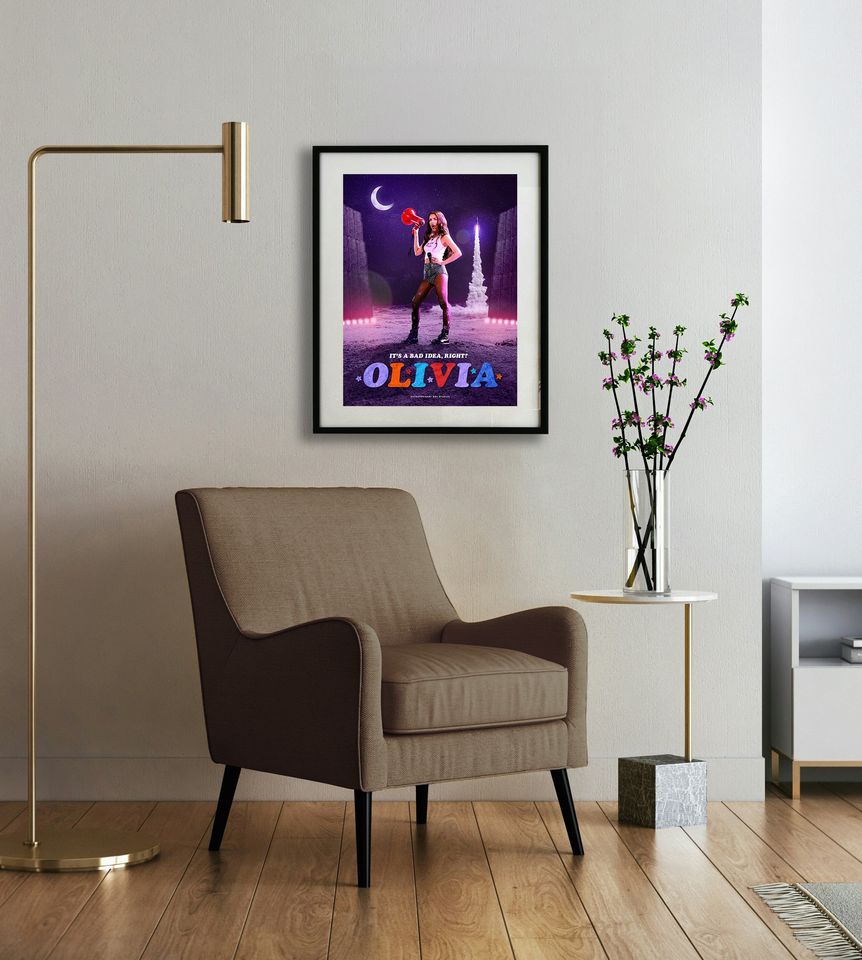 Olivia Rodrigo Signed Sour Guts Singer Poster