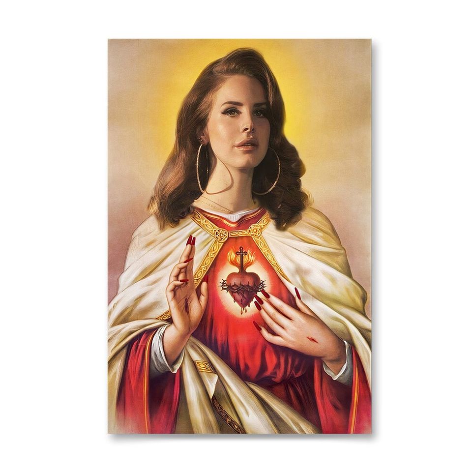 Lana Del Rey Music Poster, High Quality Canvas Print Art Posters, Gift for her, Gift for Him, Unframed