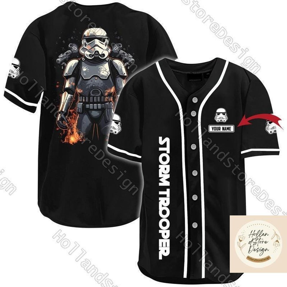 Halloween Stormtrooper Baseball Jersey, Personalized Stormtrooper Shirt