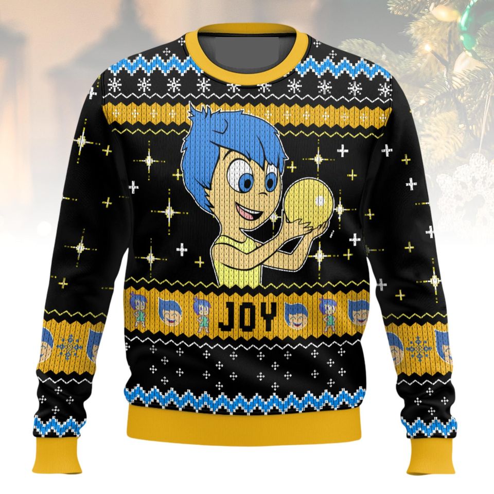 Inside Out Joy Christmas Ugly Sweater, Joy  Holiday Sweater