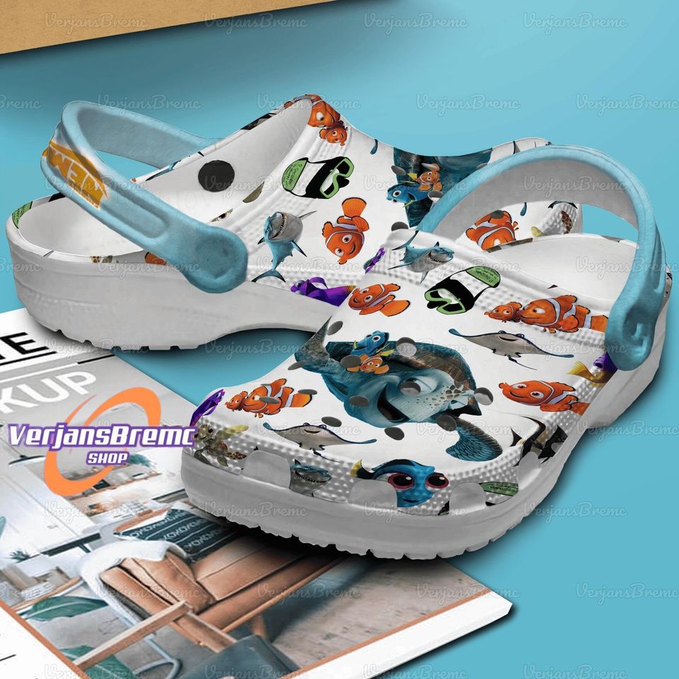 Finding Nemo Clogs, Nemo Shoes, Finding Nemo Sandals, Finding Nemo Gift, Finding Nemo Slippers, Nemo Sandals, Nemo Slippers,Women Shoes