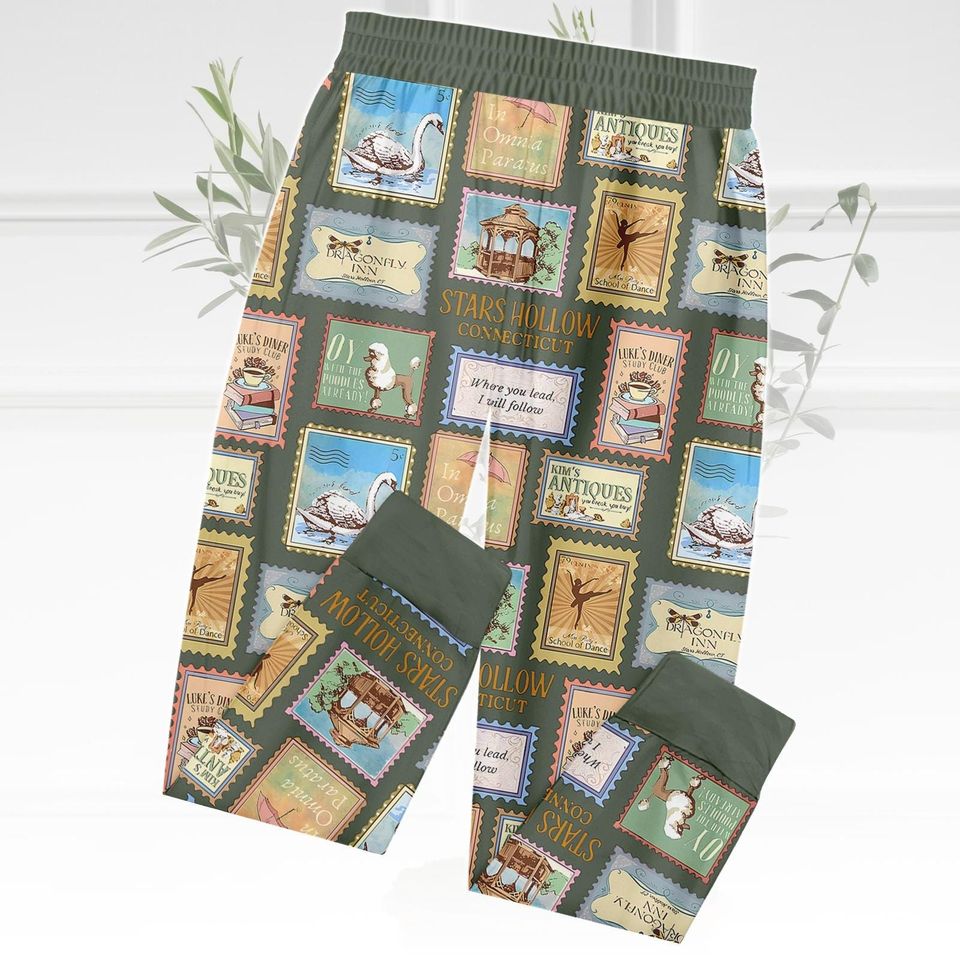 Stars Hollow Connecticut T-Shirt and Pajama Pants Set