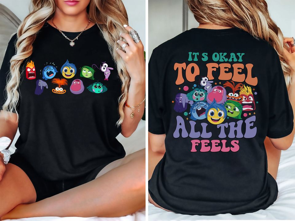 Inside Out It's Okay To Feel All The Feels Shirt, Inside out shirt, Mental Health shirt, Inclusion Shirt, Speech Therapy Shirt