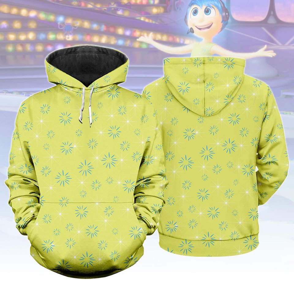 3D Hoodies Inside Out Costume, Joy Cosplay Shirt