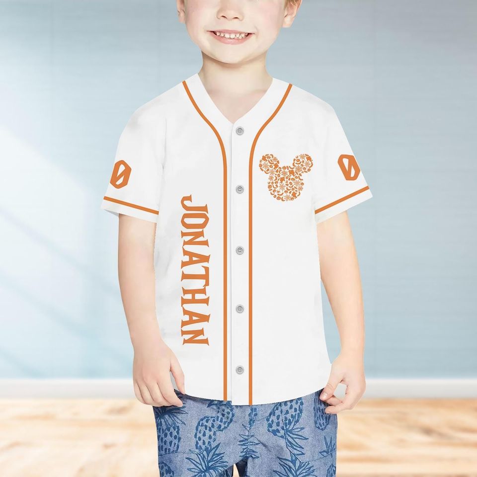 Custom Mickey And Friends Halloween Baseball Jersey
