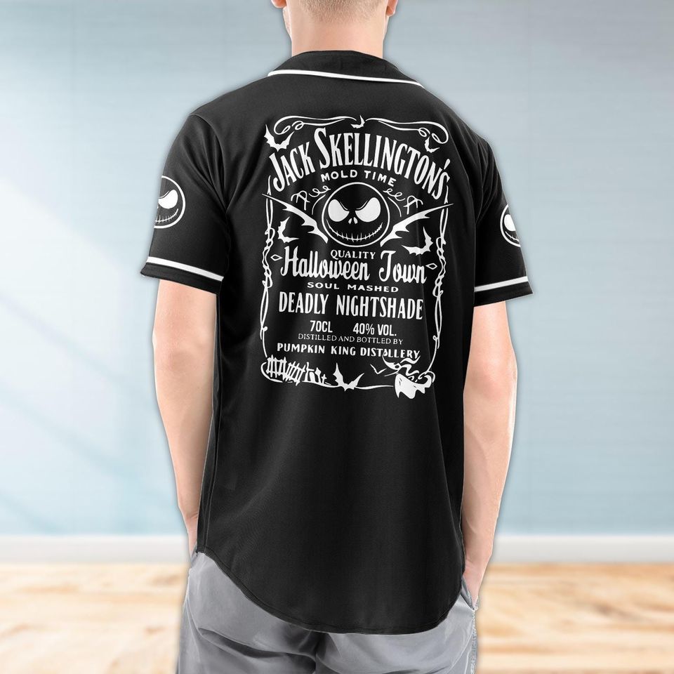 Custom Jack Skellington Baseball Jersey - Nightmare Before Christmas Shirt
