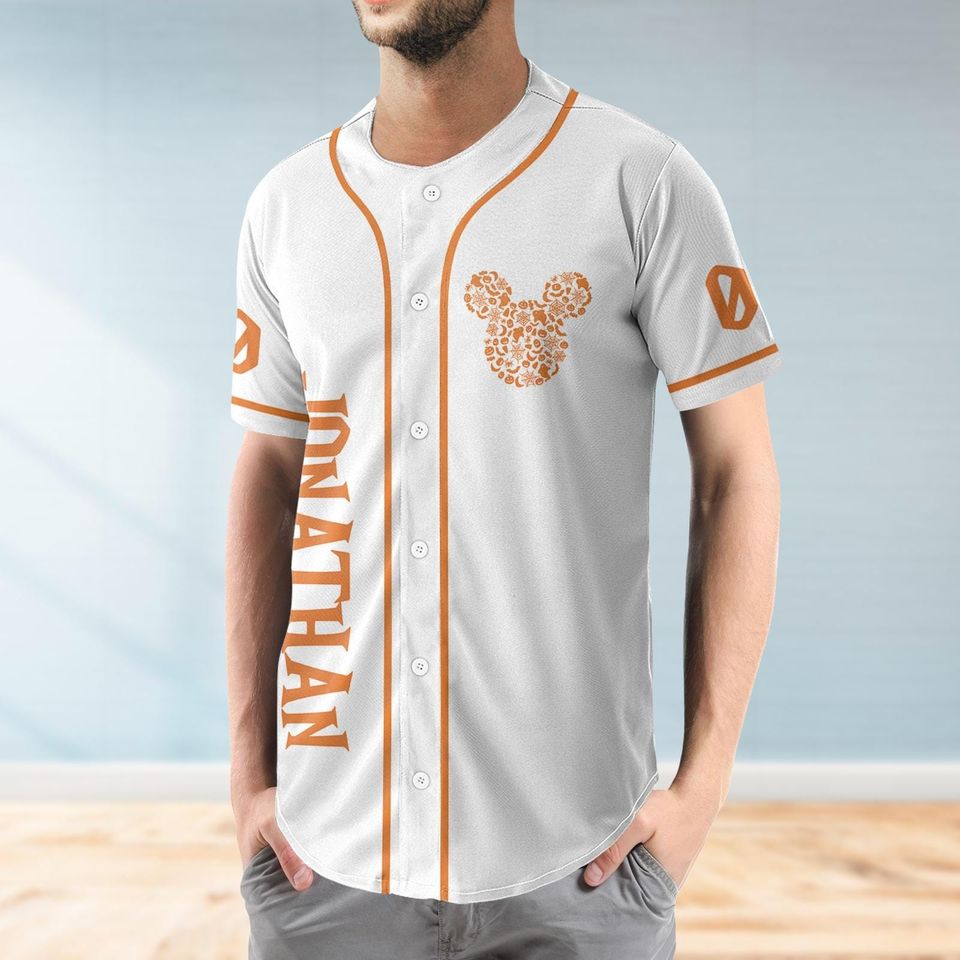 Custom Mickey And Friends Halloween Baseball Jersey