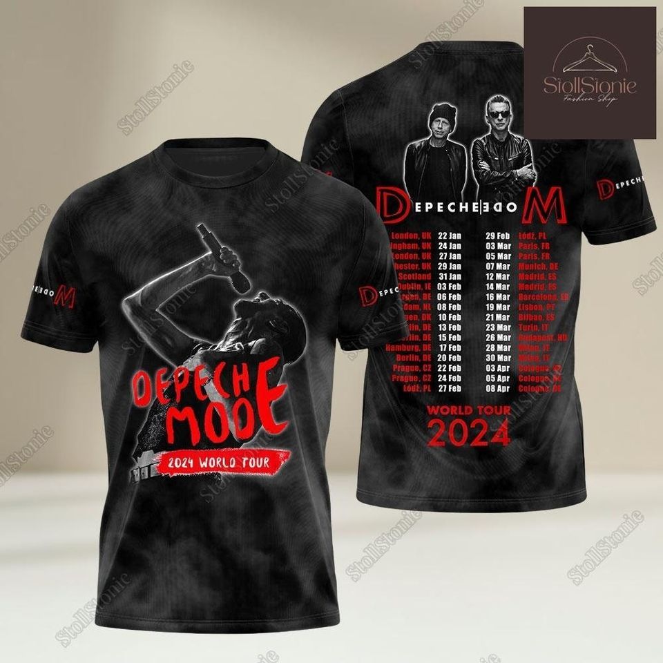 Depeche Mode World Tour 2024 Shirt, Depeche Mode Hoodie, DM Tour
