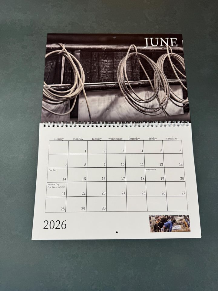 2026 | Rodeo | Wall Calendar | 11x17