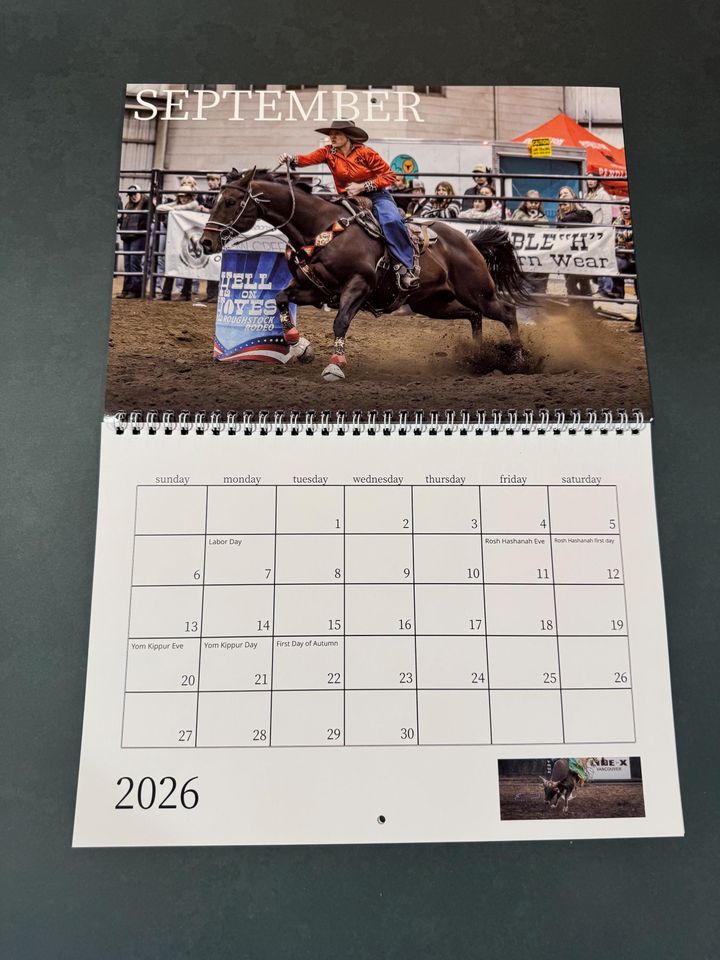 2026 | Rodeo | Wall Calendar | 11x17
