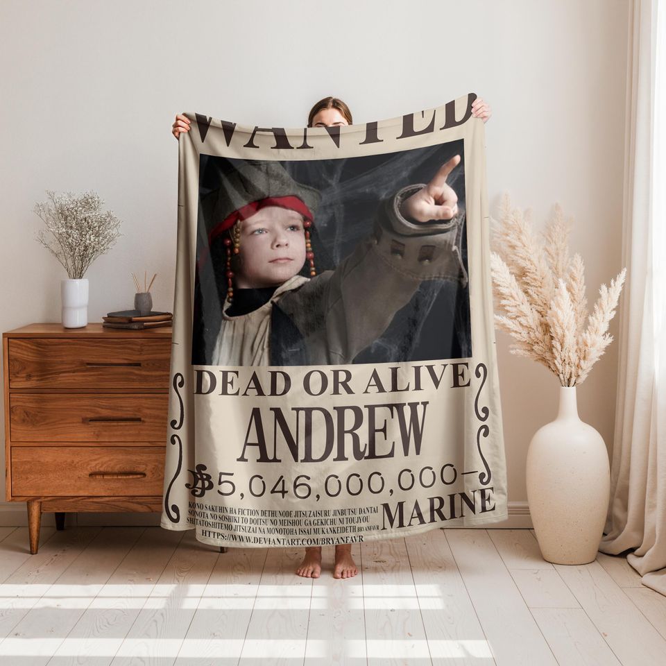 Personalized Halloween Photo Fleece Blanket - One Piece Style Gift