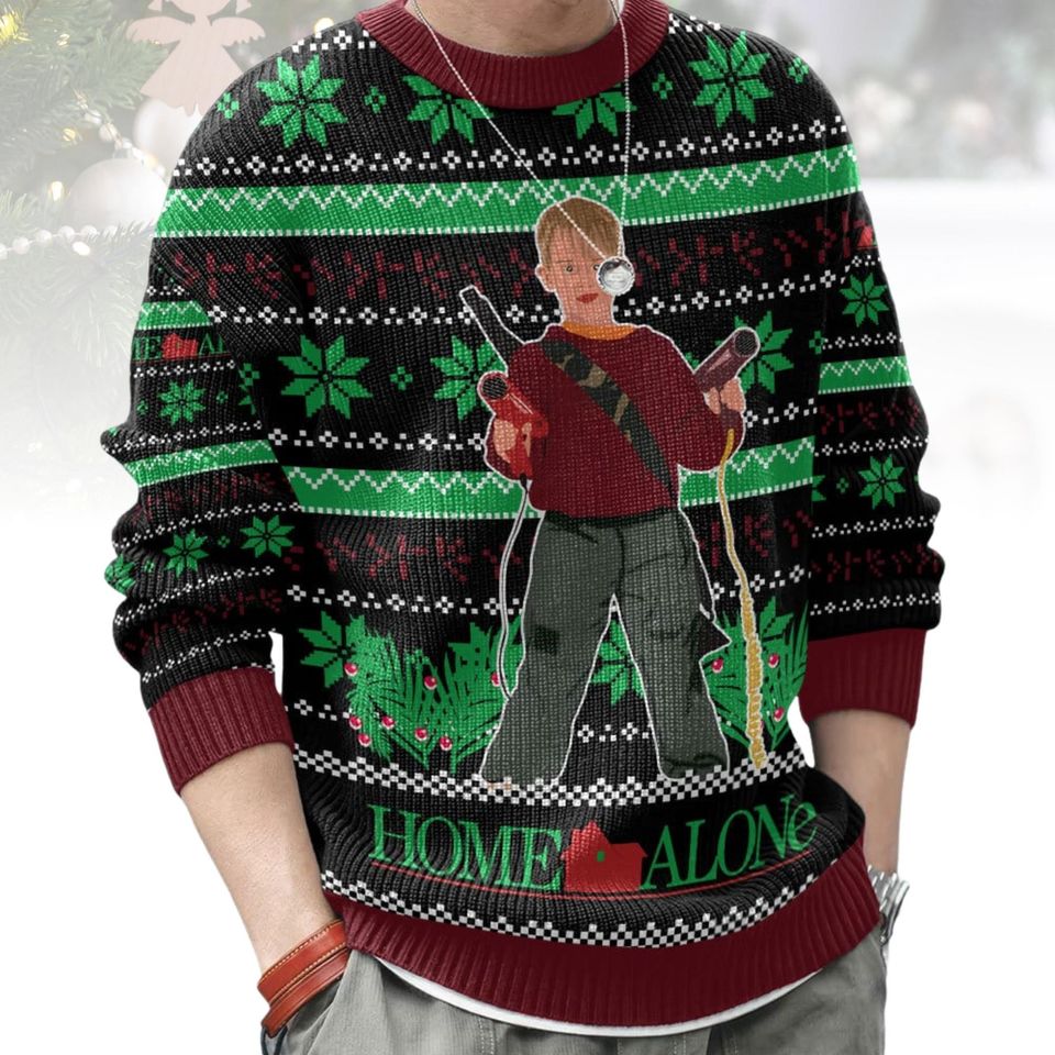 Alone Ugly Christmas Sweater, Alone Sweater